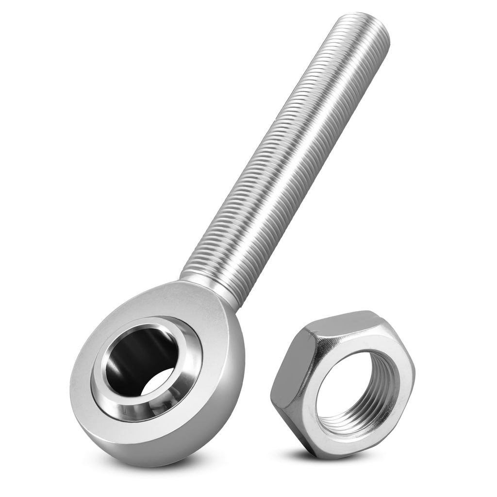 Tay trái 3 / 4 "Heim Joint Rod End w / Jam Nut 3 / 4" Bore X 4 "Dài dành cho lái, treo, Thanh kéo, K