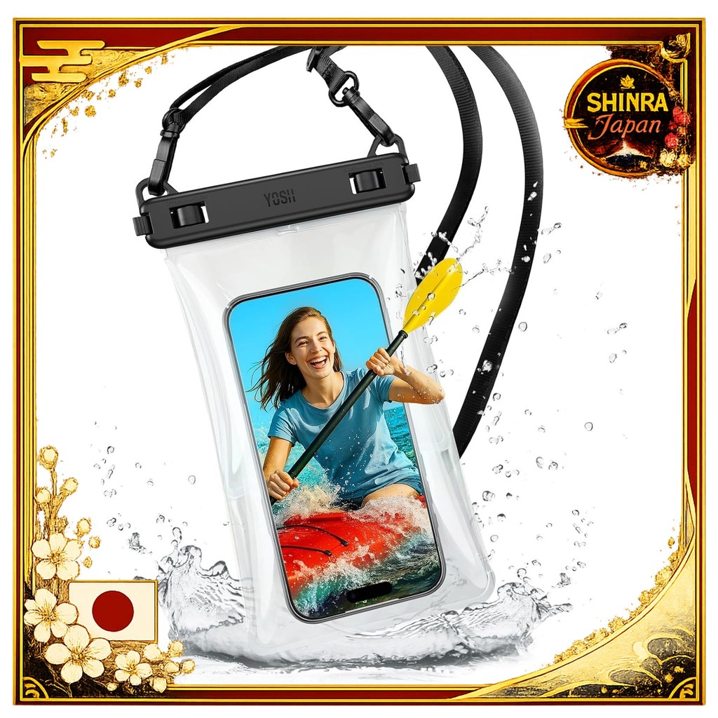 《Direct From Japan》  2026 Newest and Reinforced Buoyancy YOSH Smartphone Waterproof Case Floats iPho