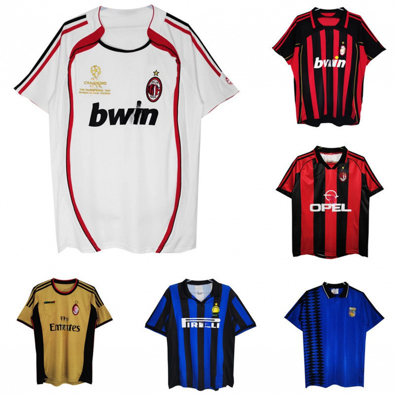 Ac Milan Retro Jersey National Mifferramento Colindian Brazil Áo bóng đá xuyên biên giới cổ điển