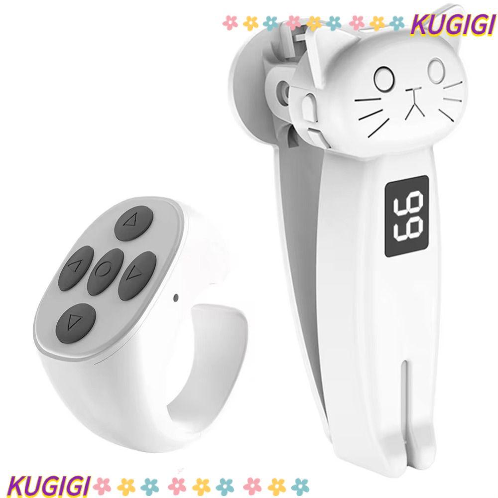 KUGIGI Electric Auto Page Turner, Tắt tiếng Thiết bị bấm ngón tay tương thích Bluetooth, Mini Quick 