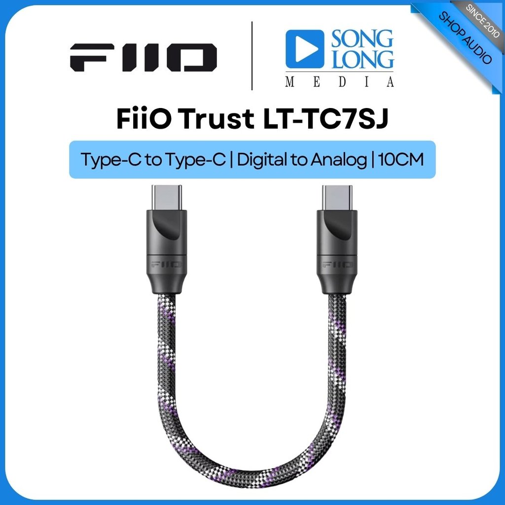 Cáp OTG FiiO Trust LT-TC7SJ - Type-C to Type-C | Digital to Analog -  Hàng Chính Hãng - Songlongmedi