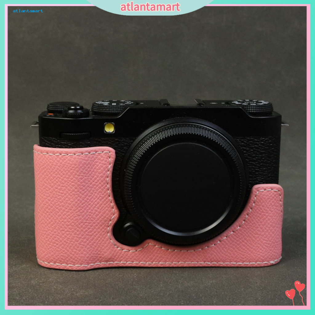 COD| Vỏ máy ảnh cho Fuji X-m5 Vỏ máy ảnh cho Fuji X-m5 Fujifilm X-m5 Nửa Vỏ bọc máy ảnh bằng da thật