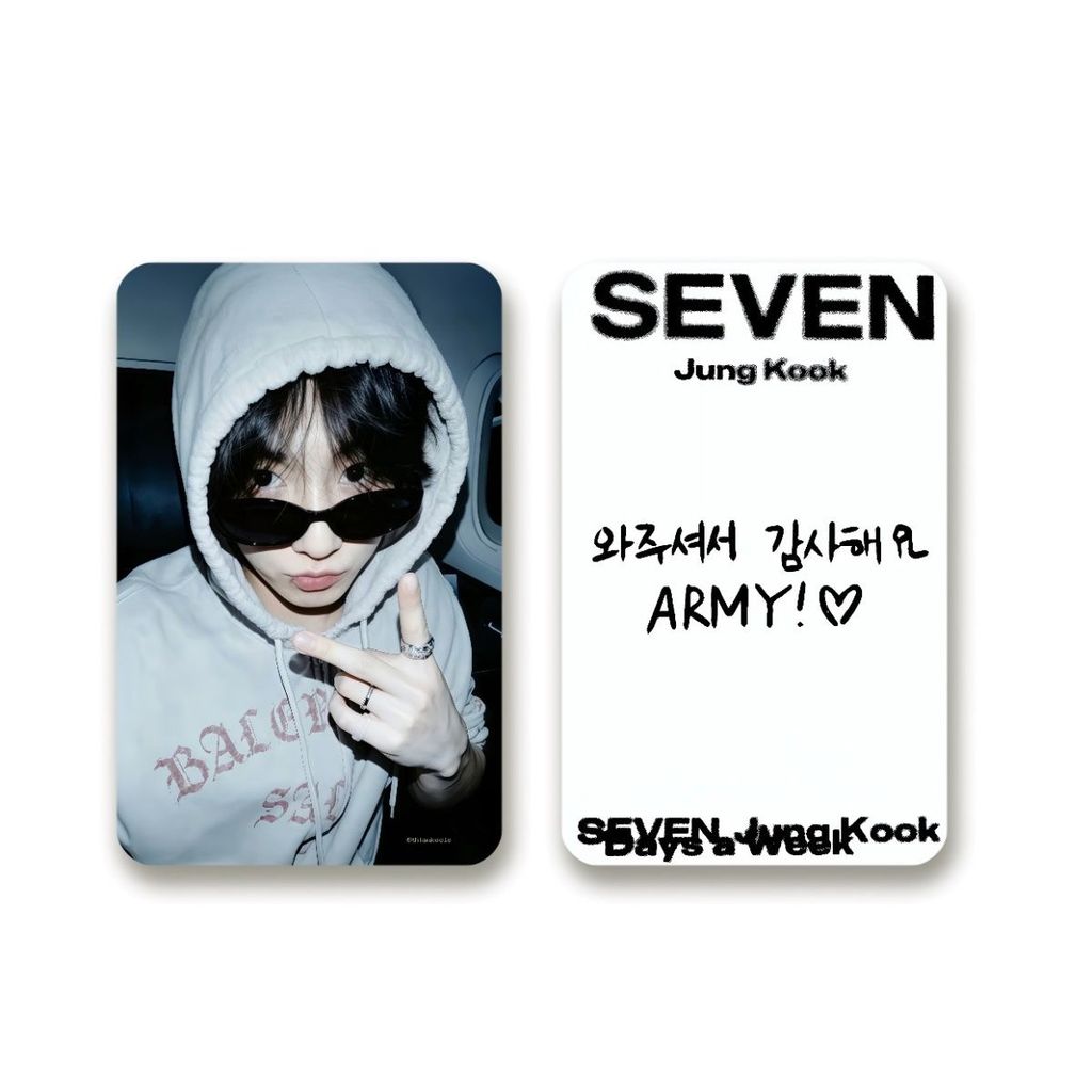 BTS BTS Jungkook Jungkook Jungkook 10cm Photocard Album góc tròn Thẻ tự in Polaroid Ảnh được vận chu