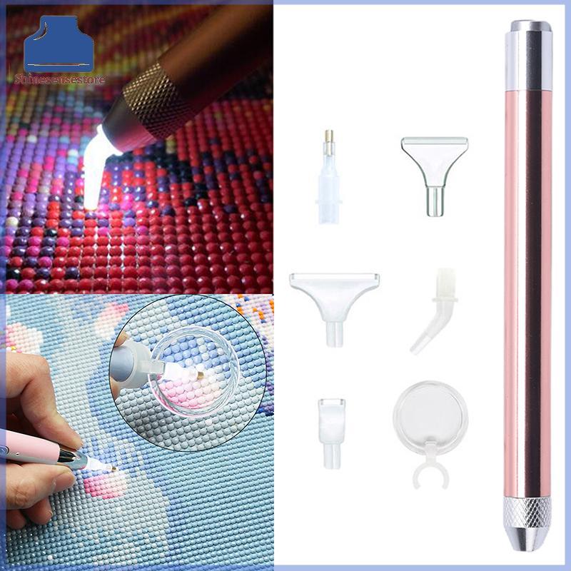 Bút SHINE Pen Lighting Point Drill Pen with Magnifying Glass Craft Tool TH