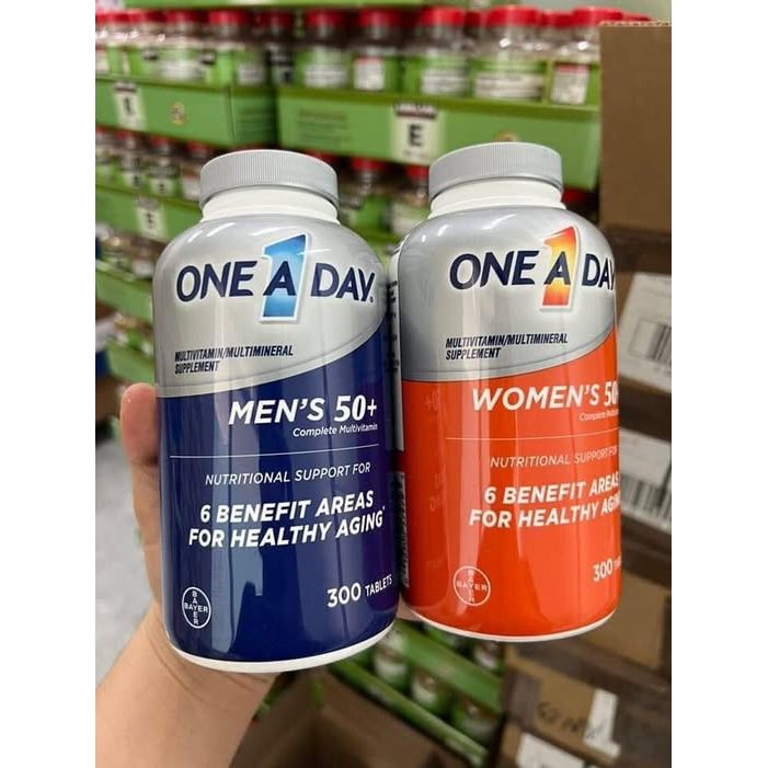 [HÀNG MỸ] Multivitamin One A Day 50+ Bổ Sung Vitamin Toàn Diện (Hộp 300 Viên)