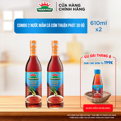 Nước Mắm Cá Cơm Thuận Phát 30 độ đạm 610ml