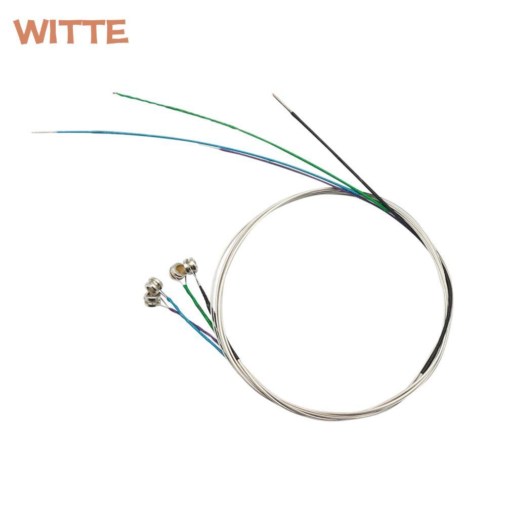 WITTE Trọn Bộ Dây Đàn Violin, Dây Thép Không Gỉ Màu Sắc Hỗn Hợp Dây Đàn Violin, Dây Fiddle Chuyên Ng