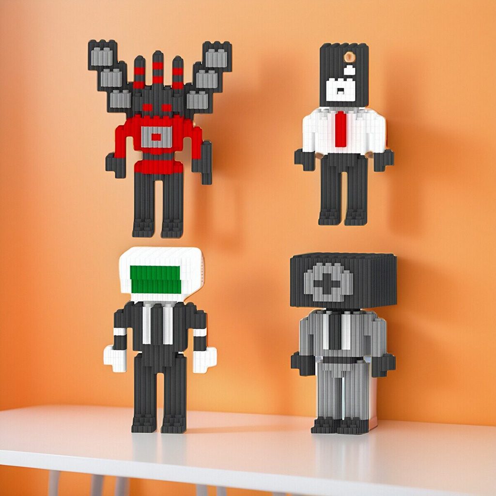 mô hình lego lego skibidi toilet Nhà vệ sinh và người giám sát đồ chơi khối xây dựng Titan âm thanh 