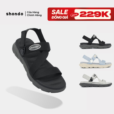 Giày Sandal Nam Nữ F6S Thoải Mái, Nhẹ Êm Xoay Shondo Nhiều Màu