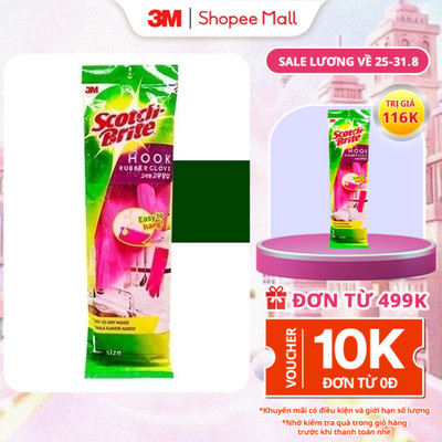 Găng tay gia dụng 3M™ Scotch-Brite™, làm từ cao su thiên nhiên, 38cm, Dùng cho rửa chén, vệ sinh gia đình & giặt quần áo