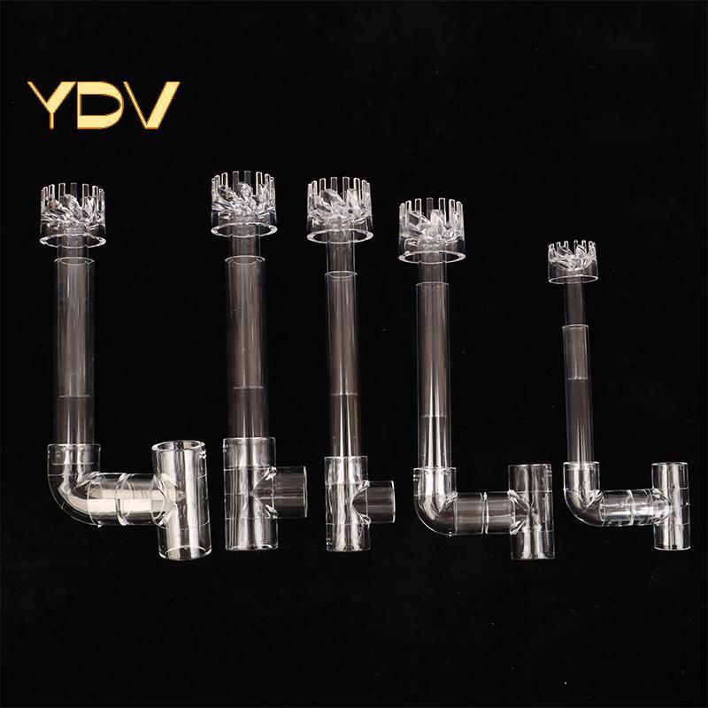 [YDV] 1 Bộ DIY Clear Aquarium Skimmer Acrylic Lily Spin Inflow Outflow Water Plant Tank Filter Clean