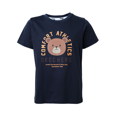 Áo Thun Tay Ngắn Bé Trai Skechers Comfort Athletic Short Sleeve Tee - SL424B657-DKG1 Online Sale