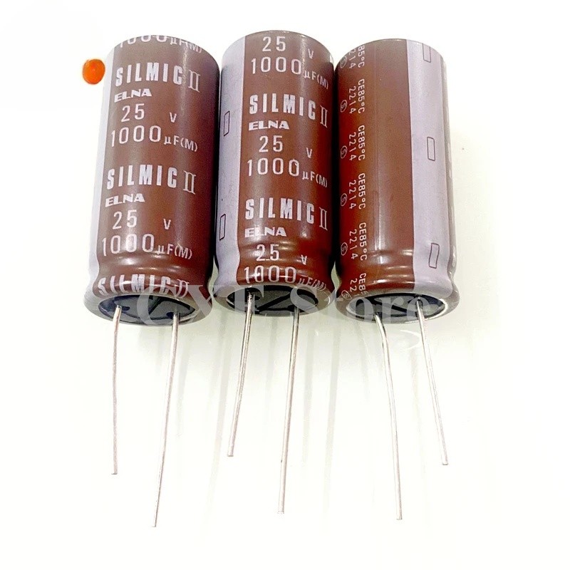 2 Chiếc RFS 25V1000UF Tập 16X35MM ELLA Âm Thanh Tụ Điện Phân RFS-25V102MJ8 1000UF 25V MỚI