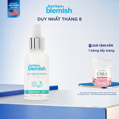 Serum Niacinamide 9,9%, Kẽm Ferment Hỗ Trợ Kiềm Dầu, Thu Nhỏ Lỗ Chân Lông Thích Hợp Cho Da Dầu Mụn Bye Bye Blemish 30ml