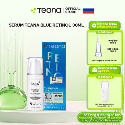 Serum Teana Rejuvenating With Blue Retinol Turquoise Silk giúp tái tạo, trẻ hoá da 30ml