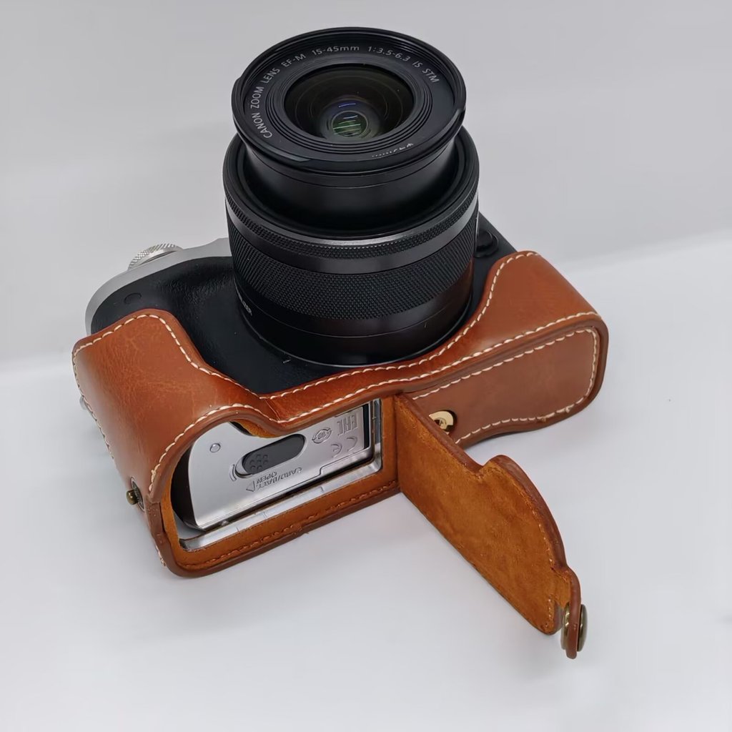 Thích hợp cho Canon EOS M6II Túi đựng máy ảnh thế hệ thứ hai Canon m3 Vỏ da bảo vệ Micro Đơn m6 Retr