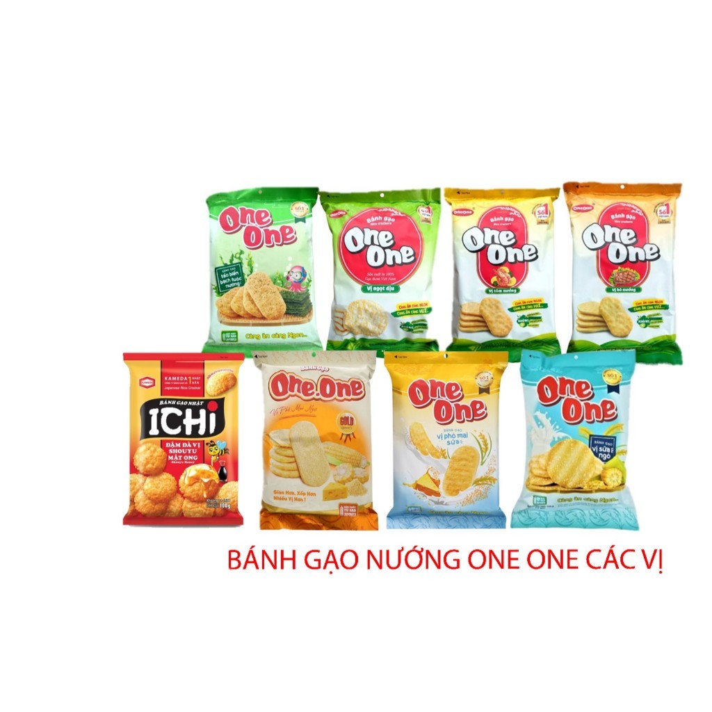 Bánh gạo Nhật Ichi/ Bánh Gạo One One Các Vị