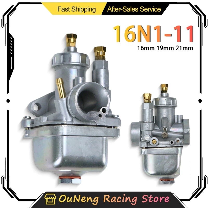 HZY 16mm 19mm 21mm Bộ chế hòa khí xe máy cho BVF 16N1-11 Simson S50 S51 S53 S60 S70 S80 S83 SR50 SR8
