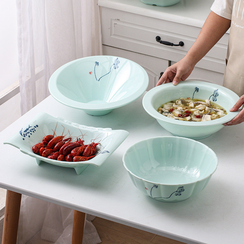 Bát melamine đựng thịt lợn luộc, bát đựng maocai, bát súp melamine Ruoxuan, bát đựng cá sốt, bát lớn