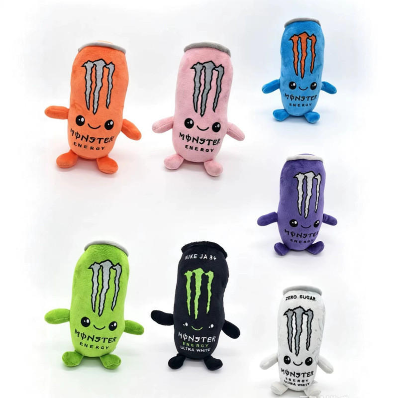 Monster Energy Plush Zero Sugar Energy Drink Modeling Doll Nhiều màu sắc Magic Claw Đồ chơi sang trọ