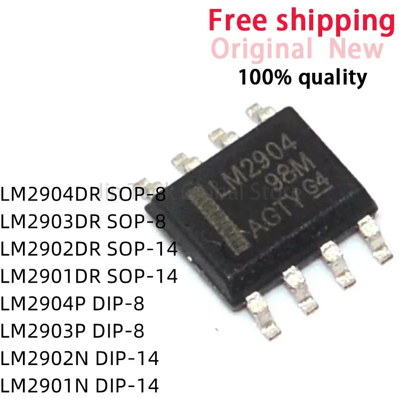 10 CHIẾC LM2094DR SOP-8 LM2904 SOP LM2903DR LM2902DR SOP-14 LM2902 LM2901DR LM2901 LM2904P LM2903P L