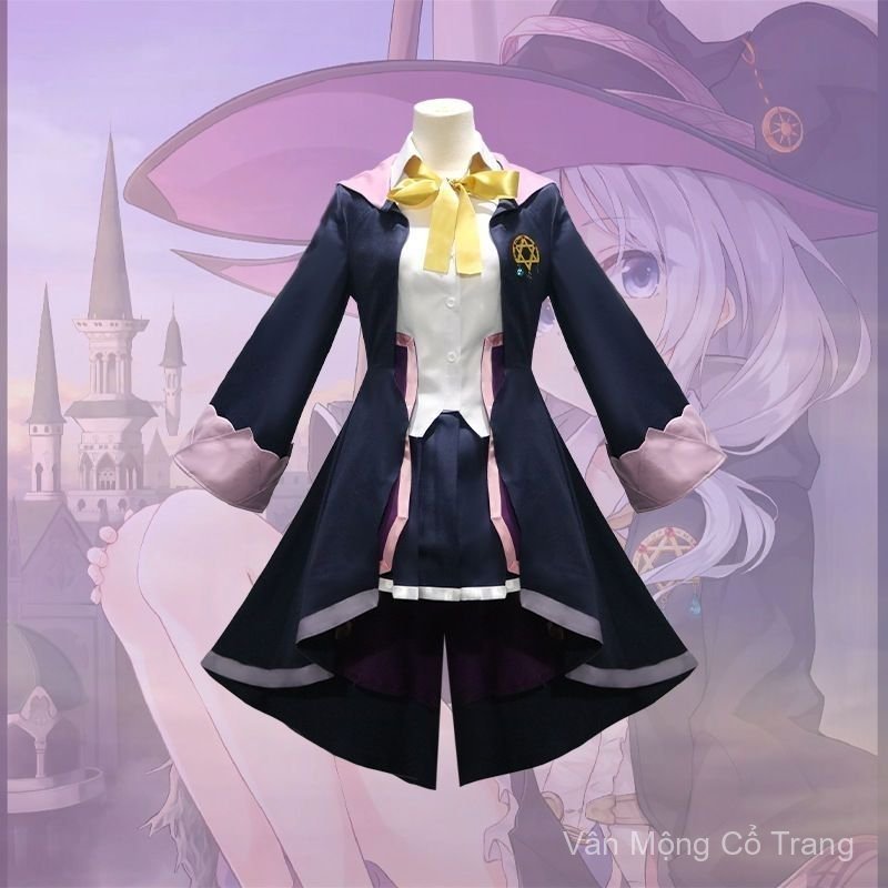 Trang phục cosplay phù thủy nhân vật Elaina phim Majo no Tabitabi, bộ đồ cosplay anime nữ, thiết kế 