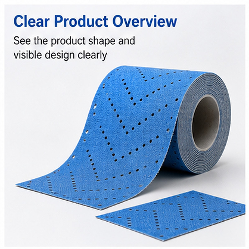 Móc Loop Giấy nhám khô ướt 7cm x 12m 80-600 Grit