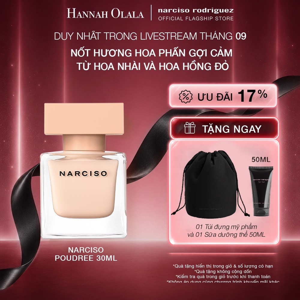 [HANNAH] Nước Hoa Narciso Rodriguez Narciso EDP Poudree 30ml