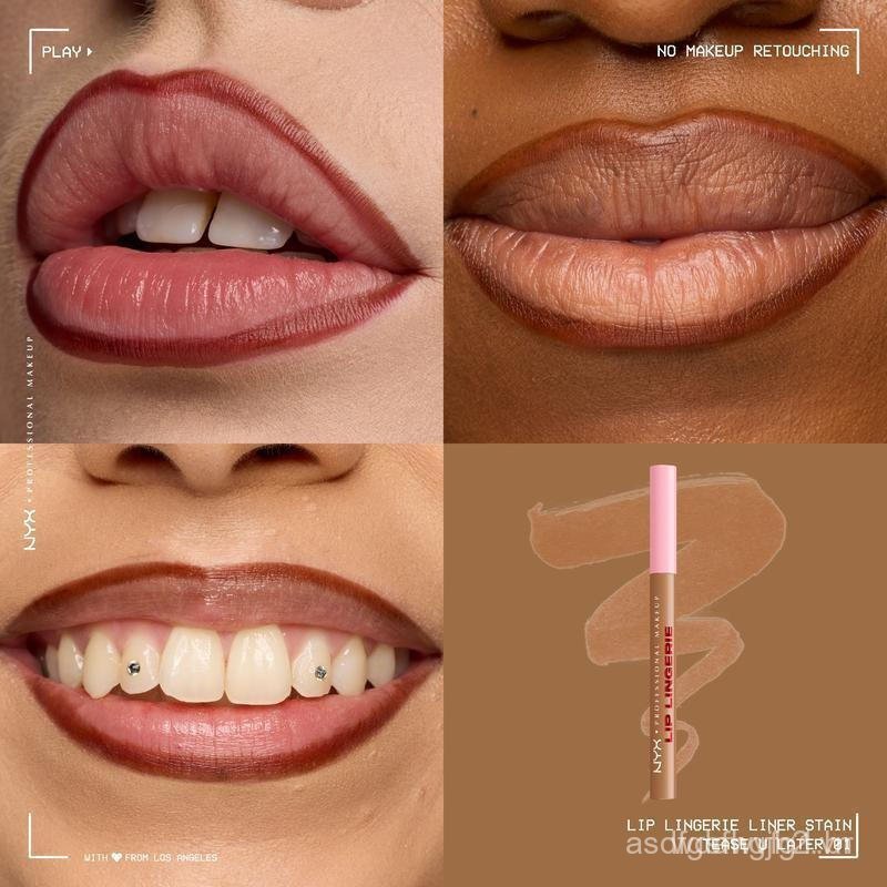 NYX Lip Shaping Lip Liner-Tiểu cấu nhẹ, Không dễ nhiễm bẩn, không thấm nước, Sản phẩm trang điểm chu