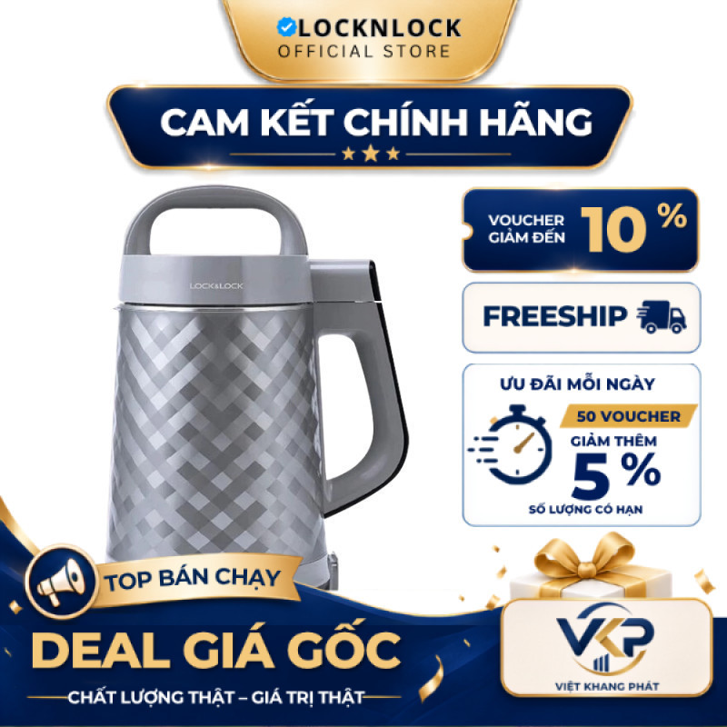 Máy làm sữa đậu nành - 1.2 lít Chính hãng LocknLock EJS221 - SHOP VKP