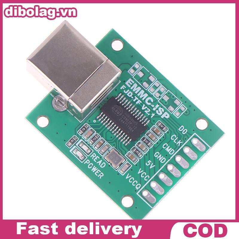 DIBO AU6438BS Điện thoại di động Flash Mở khóa Công cụ sửa chữa EMMC-ISP Giao tiếp USB-B.