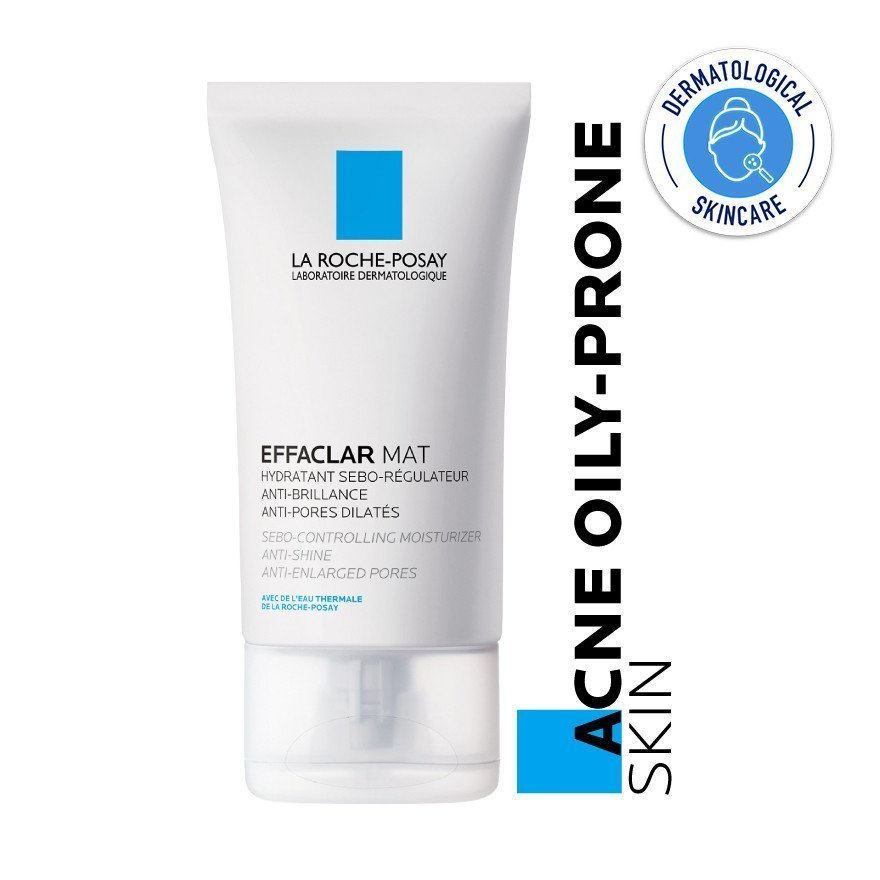 Kem dưỡng La Roche-Posay Effaclar Mat kiềm dầu se khít lỗ chân lông cho da dầu mụn dưỡng ẩm không bó