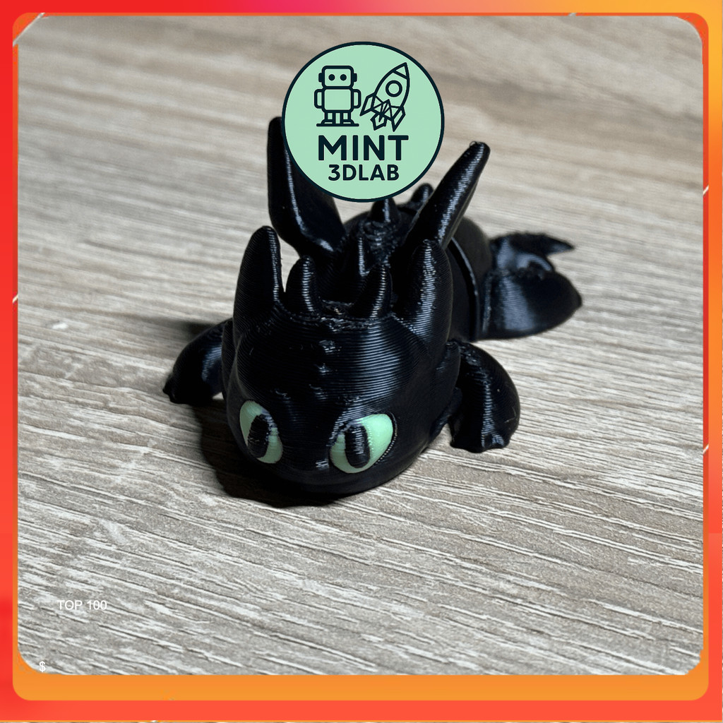 Móc Khóa Bí Kíp Luyện Rồng, Móc Khóa Rồng Răng Sún - Toothless Dragon Keychain | MINT 3DLAB