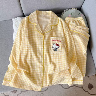  Đồ ngủ nữ dài tay Pijama Thời trang thoải mái Ngọt ngào dễ thương Bộ đồ ngủ đồ mặc nhà Pyjama 8931 