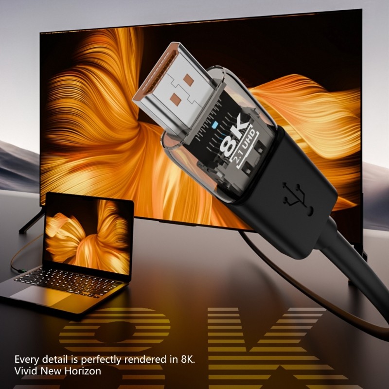 Quu HDTV Nữ Sang Nam Adapter 8K60Hz 4K 120Hz UHD Cho Máy Chiếu Màn Hình PC