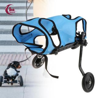 Xe lăn cho chó cho chân sau có thể điều chỉnh nhẹ cho chó khuyết tật (Xanh dương)
