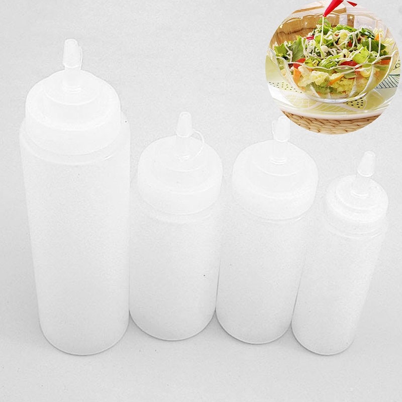Food Grade Plastic Squeeze Bottle Dispenser for Condiments 824oz