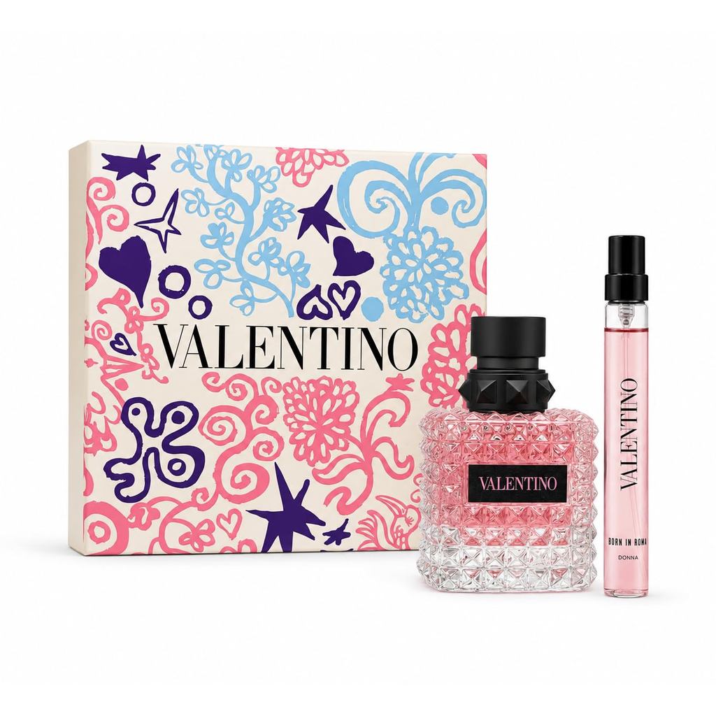 Valentino Donna Sinh ra ở Roma Bộ Quà Tặng Nước Hoa Nữ 2026-1.7 fl oz Eau de Parfum & 0.3 fl oz Trav