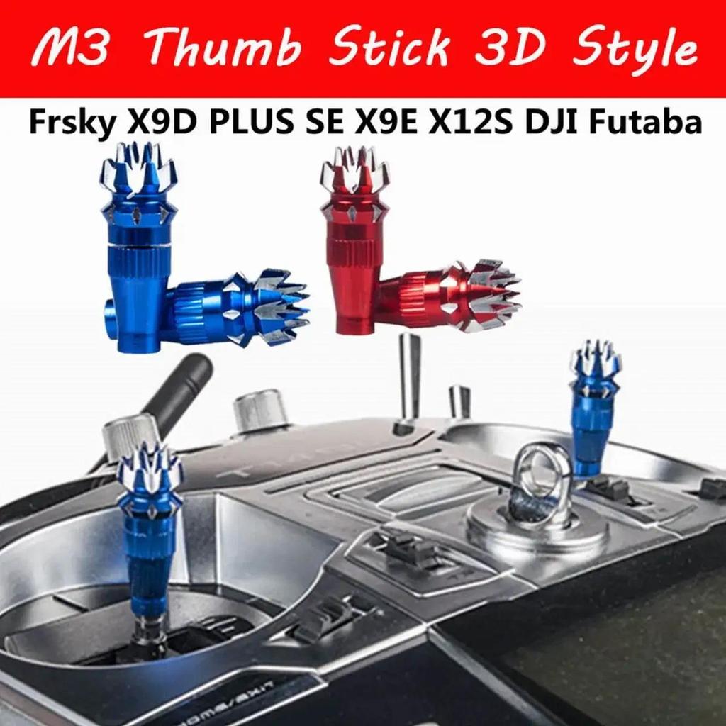 Hợp kim M3 M4 3D Stick Ends cho Frsky X9D X7 FlySky I6S I6 I6X Jumper T16 RadioMaster JR Bộ phát