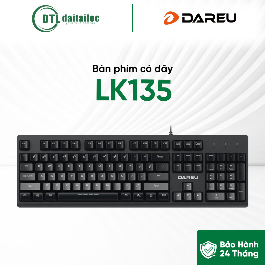 Bàn phím có dây DAREU LK135 | Chính Hãng | Bảo Hành 24 tháng