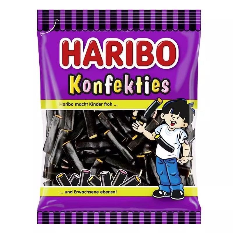 Đức Nhập Khẩu haribo haribo haribo Calibre Happy Candy Gấu Vàng Gummy Sandwich Hương Cam Thảo Chai C