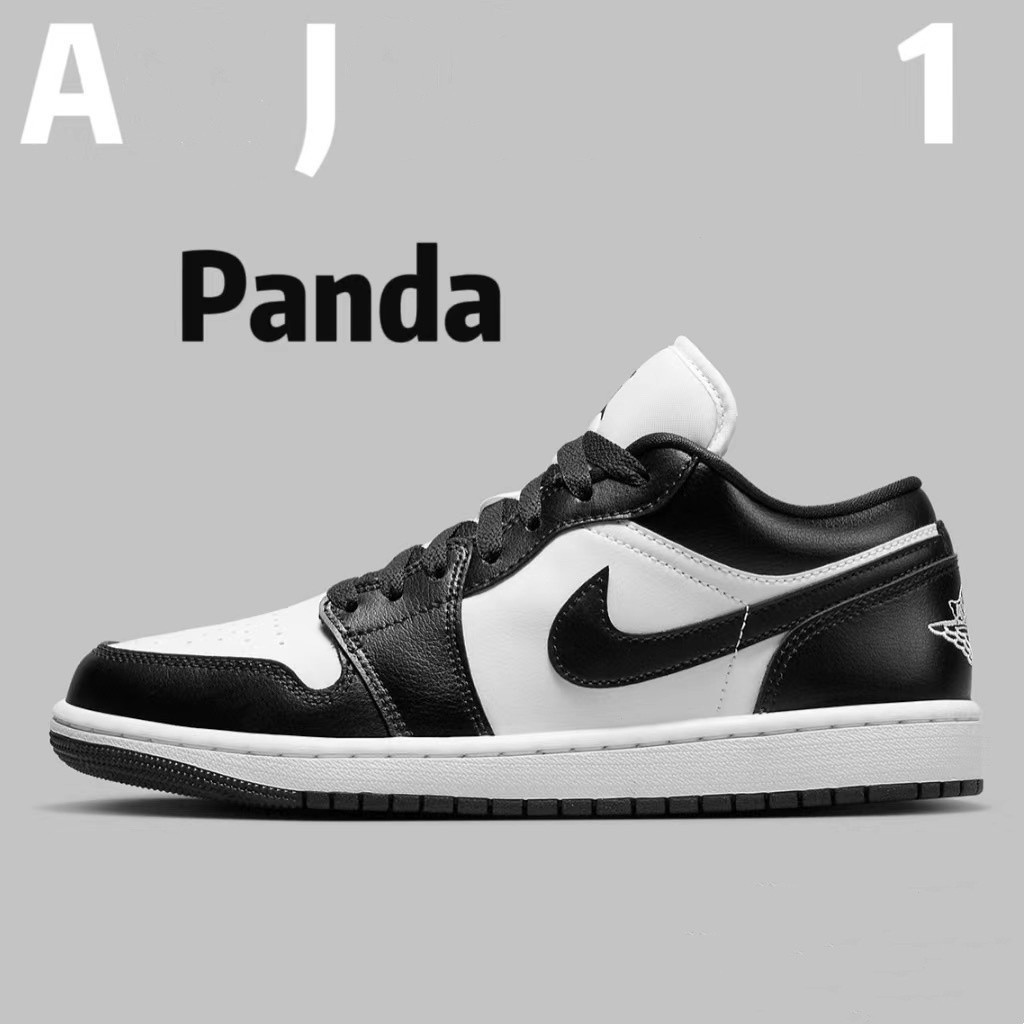 Giày thể thao cao su cổ thấp UA unisex Jordan 1 gấu trúc dành cho nam và nữ