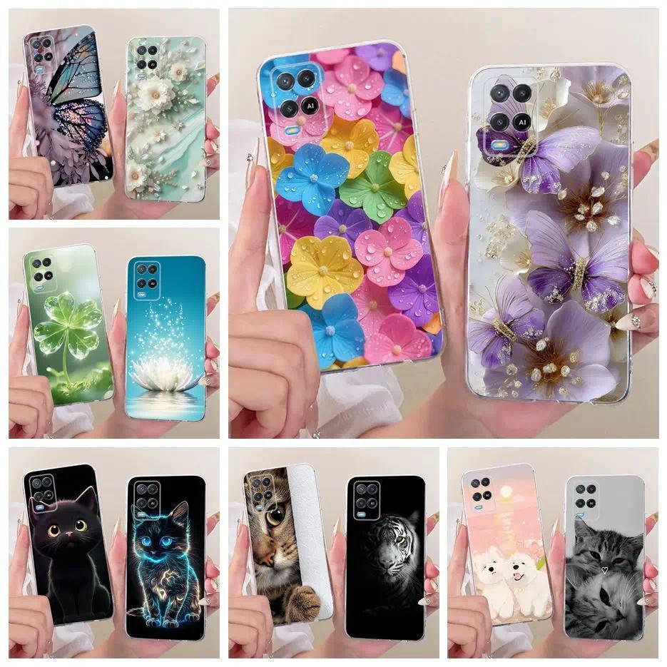 Dành Cho Oppo A54 4G Ốp Lưng CPH2239 Hoa Mới Họa Tiết Bướm Vỏ Điện Thoại Silicon Mềm Cho Oppo A54 A 