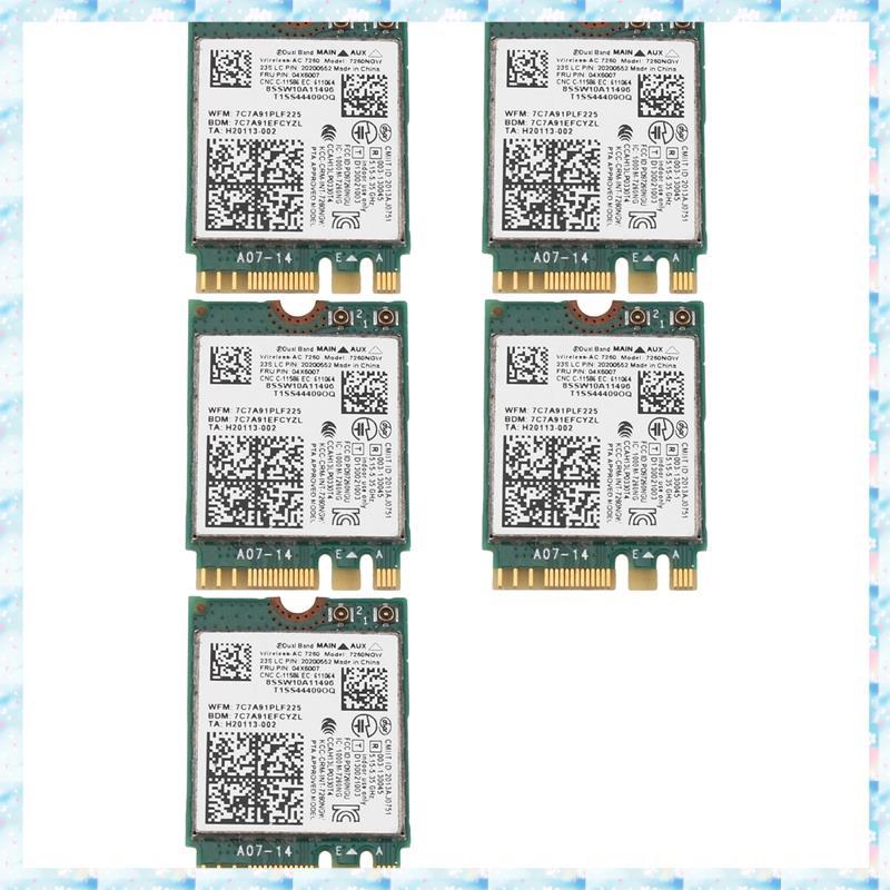 [R Q M U] Thẻ WiFi 5X 7260NGW 7260AC 2.4G / 5G BT4.0 04X6007 cho X250 X240 X240S X230S T440 W540 T54