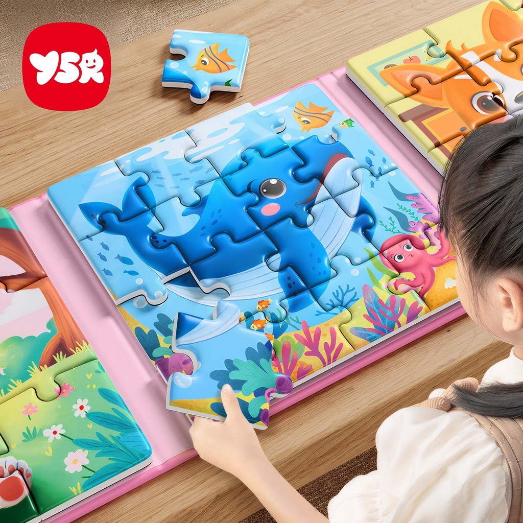Preferred#Children's Magnetic Puzzle3to6Magnetic educational toys for 1-year-old babies2-3Toddler Mo