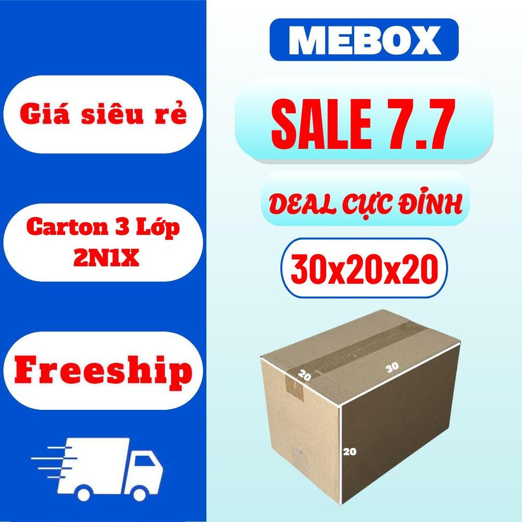 hộp carton đóng hàng 30x20x20 bộ 100