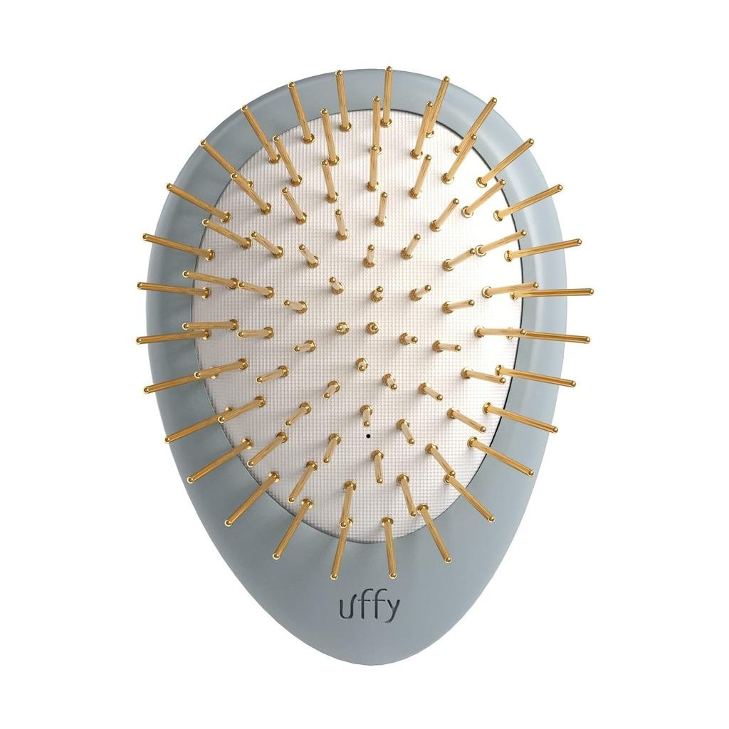 UffyAcubrusher – 24KGold-PlatedGuaShaHairBrush-ErgonomicScalpMassagerforDandruff & HairGrowth, Thích