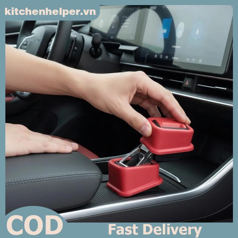 KI 1 4 Dây An Toàn Ô Tô Bule Khe Cắm Fixer Silicone Mềm Giá Đỡ Đai An Toàn Định Vị forfort Lái Xe An