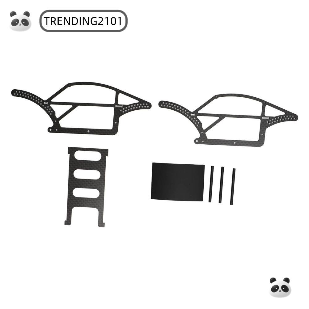 TRENDING Khung gầm bằng sợi Carbon, Phụ kiện RC tỷ lệ 1 / 18 Bộ khung gầm RC, Khung nâng cấp RC nhẹ 