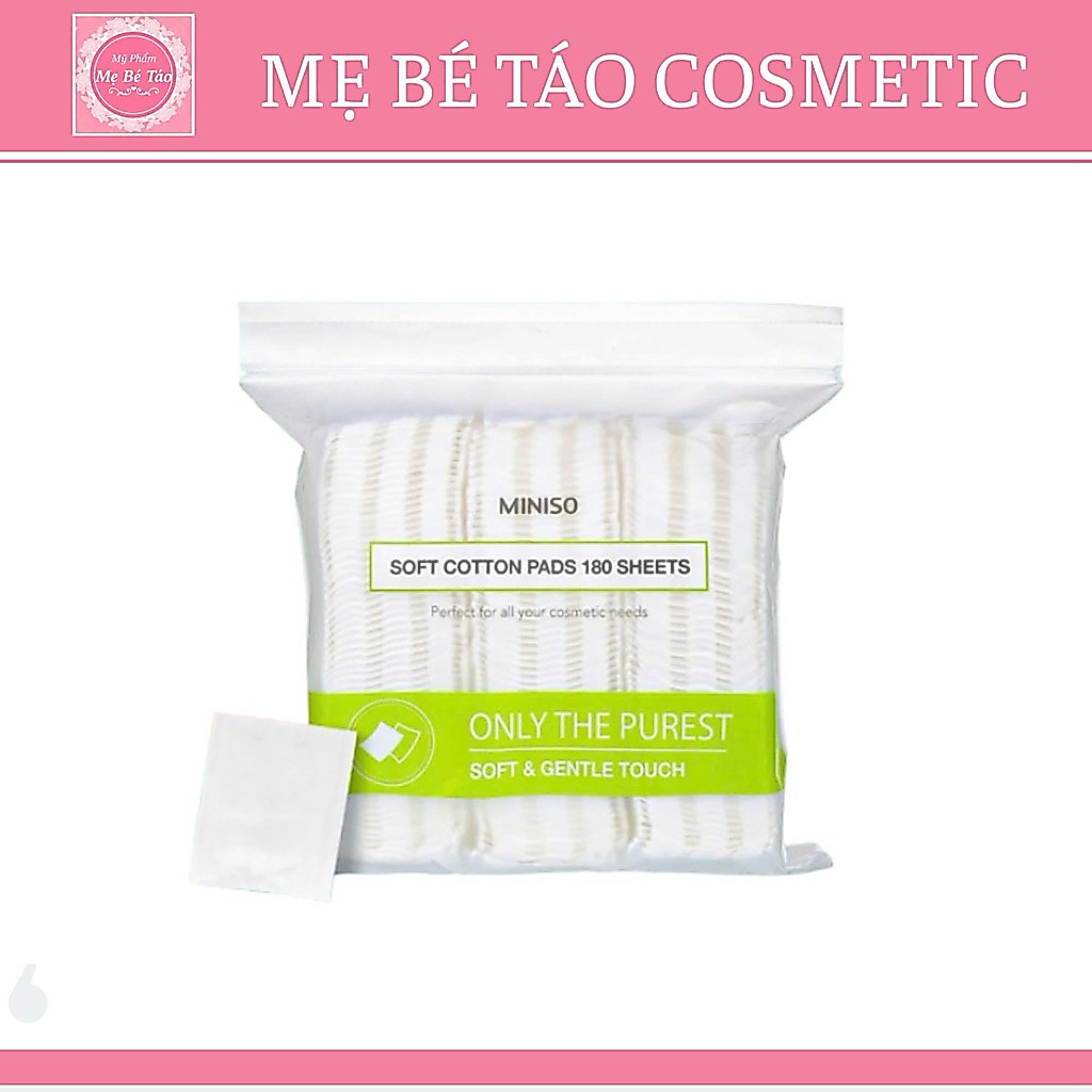 bông tẩy trang miniso 180 miếng